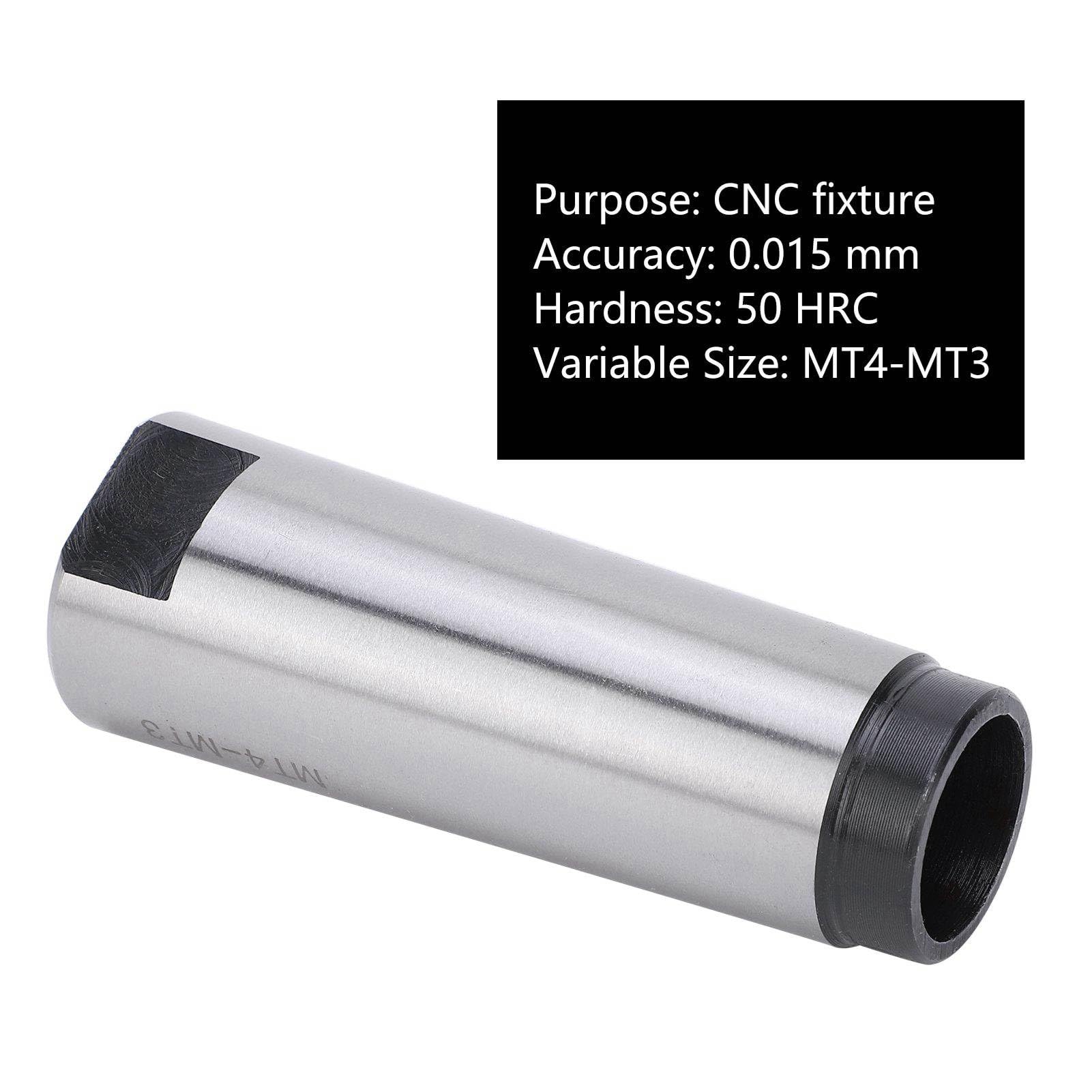 Oumefar Manchon de Perçage Conique Morse en Acier Rapide, Adaptateur Réducteur MT4 à MT3 pour le Fraisage de, Matériau Durable avec une dureté élevée pour les Montages CNC de Précision