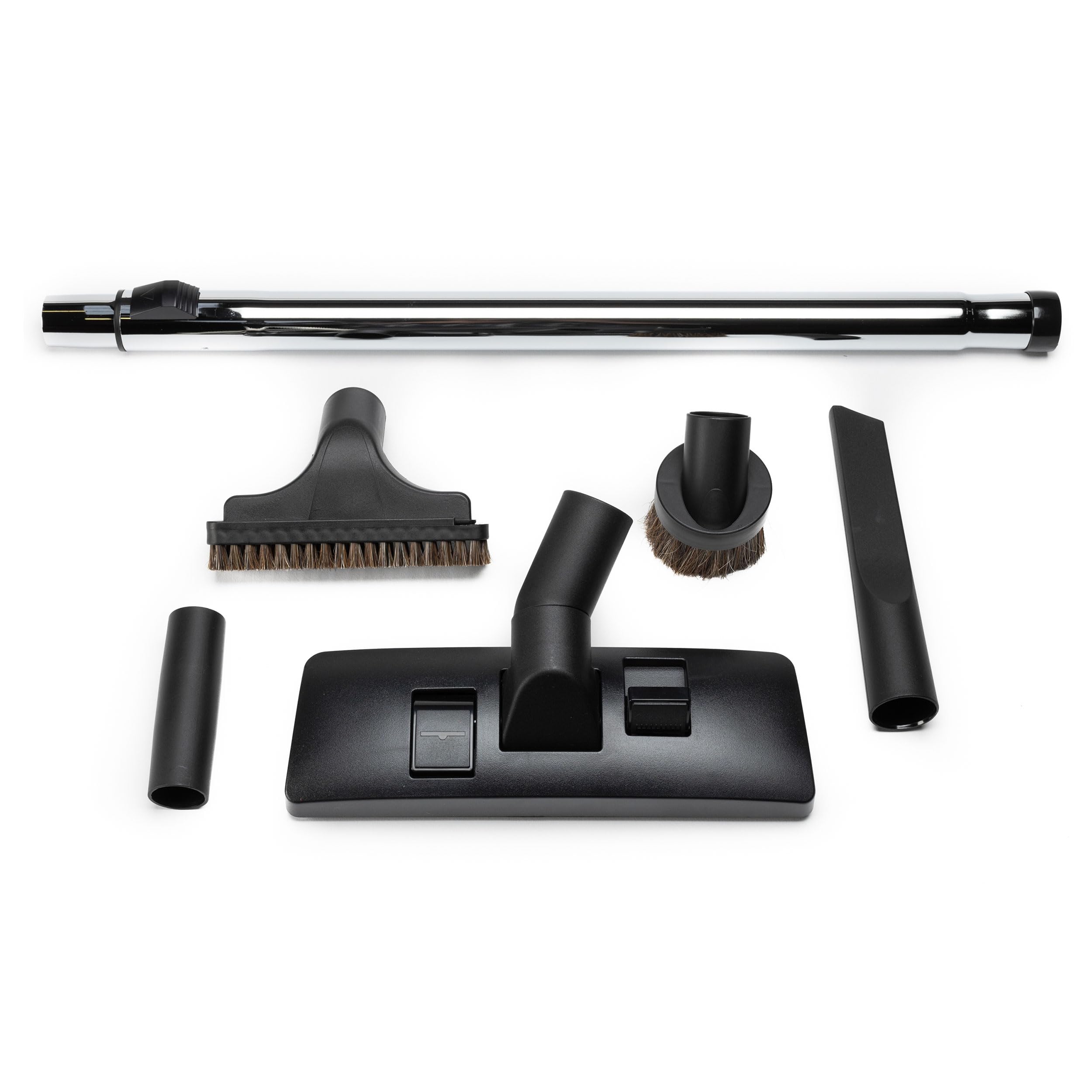 Central Technology Systems 6 Piece Vacuum Tool Kit with Chrome Telescopic Tube Compatible with 32mm Vacuum Cleaners Including Numatic (Henry, Hetty, Basil, George) and Others…