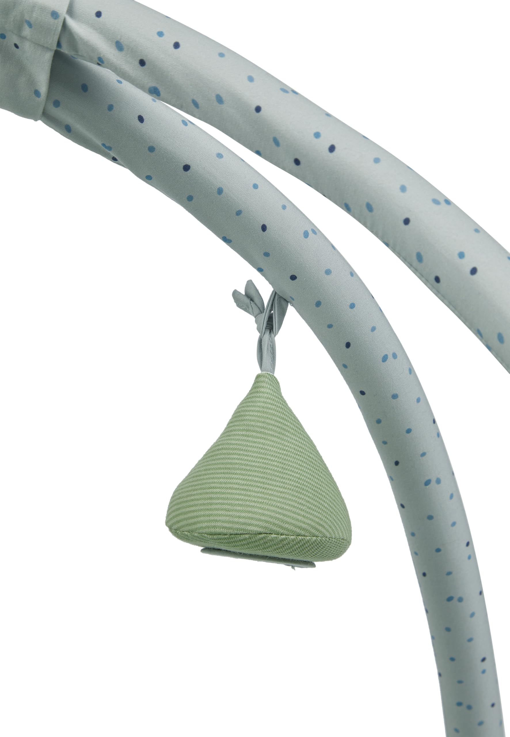 Sterntaler Spielbogen Dino Rexi - Spielbogen aus Velour und bedrucktem Baumwoll Mischgewebe - Baby Spieldecke mit Bogen und Spielfiguren zum Abnehmen - Baby Spielzeug mit Knisterpapier, graublau