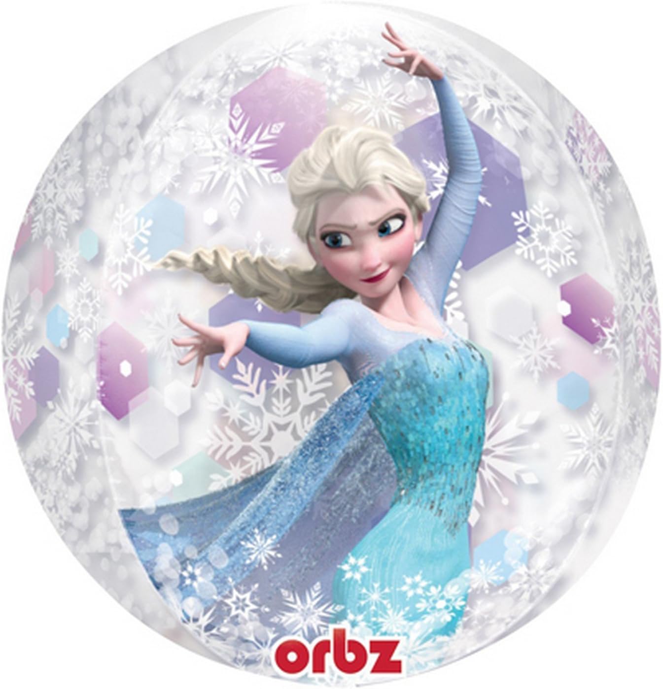 Orbz Snowflake See-Thru Round Foil Balloon (2-Pack)