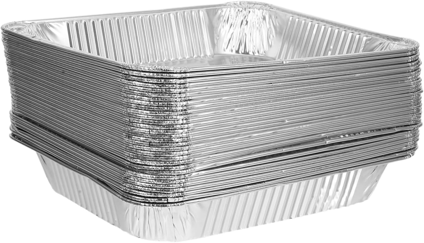 30Pcs High Temperature Aluminum Foil Pans for Bbq Baking Disposable Cooking Trays Versatile Heat Resistant Microwave Oven Safe for Meal Prep