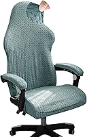 Vista 14 de FORCHEER Funda para silla de juegos con fundas para reposabrazos, estilo bohemio, 4 piezas, elásticas, para silla de computadora, juego de fundas