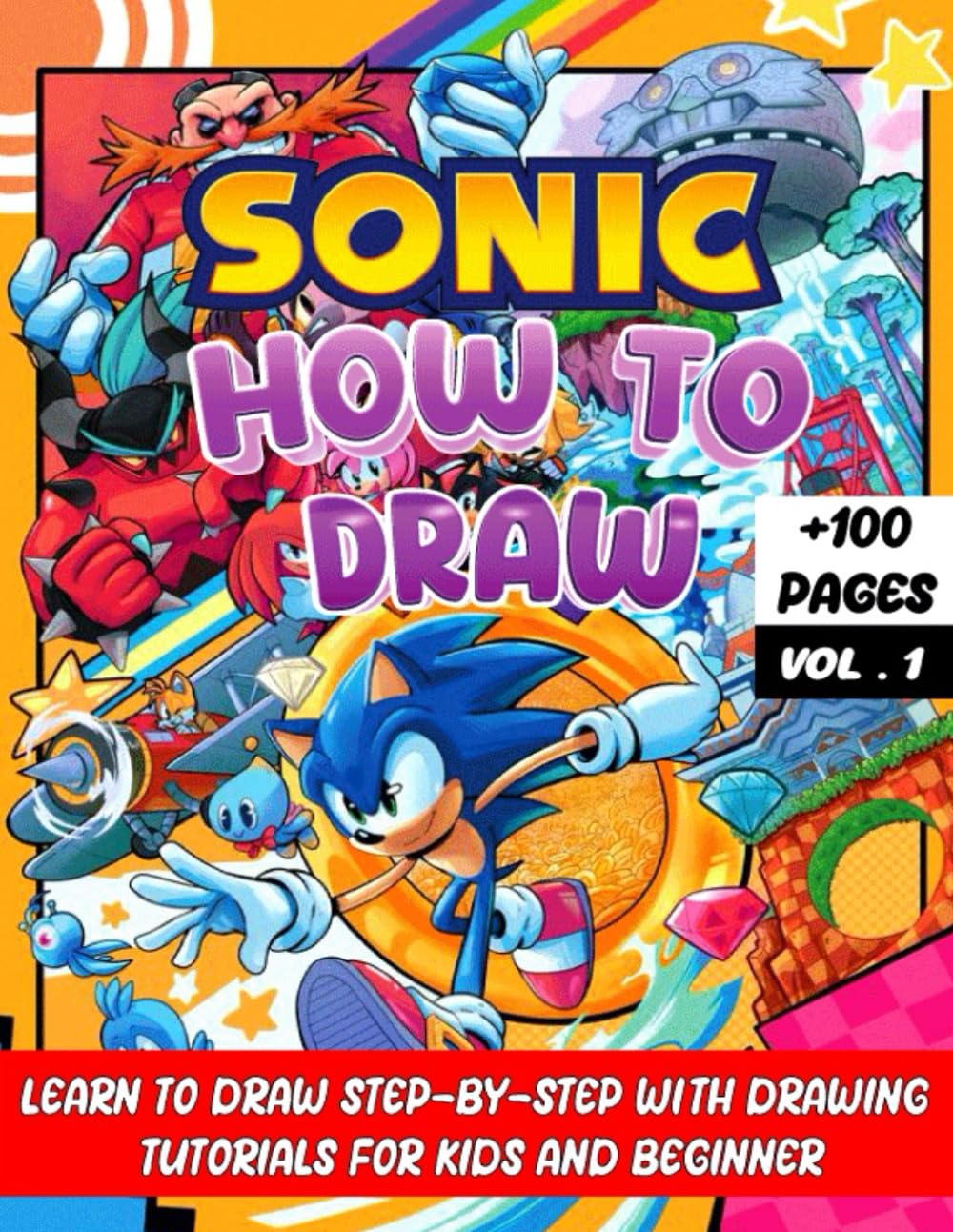 How To Draw S0NlC: Learn To Draw Step By Step For Kids And Beginner