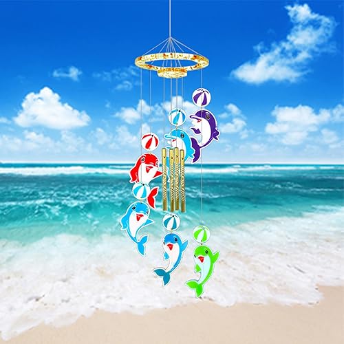 Miniatura 3 de Xidmold Kit de moldes de resina de carillón de viento de delfín moldes de silicona para fundición de campanilla de viento moldes de resina epoxi de