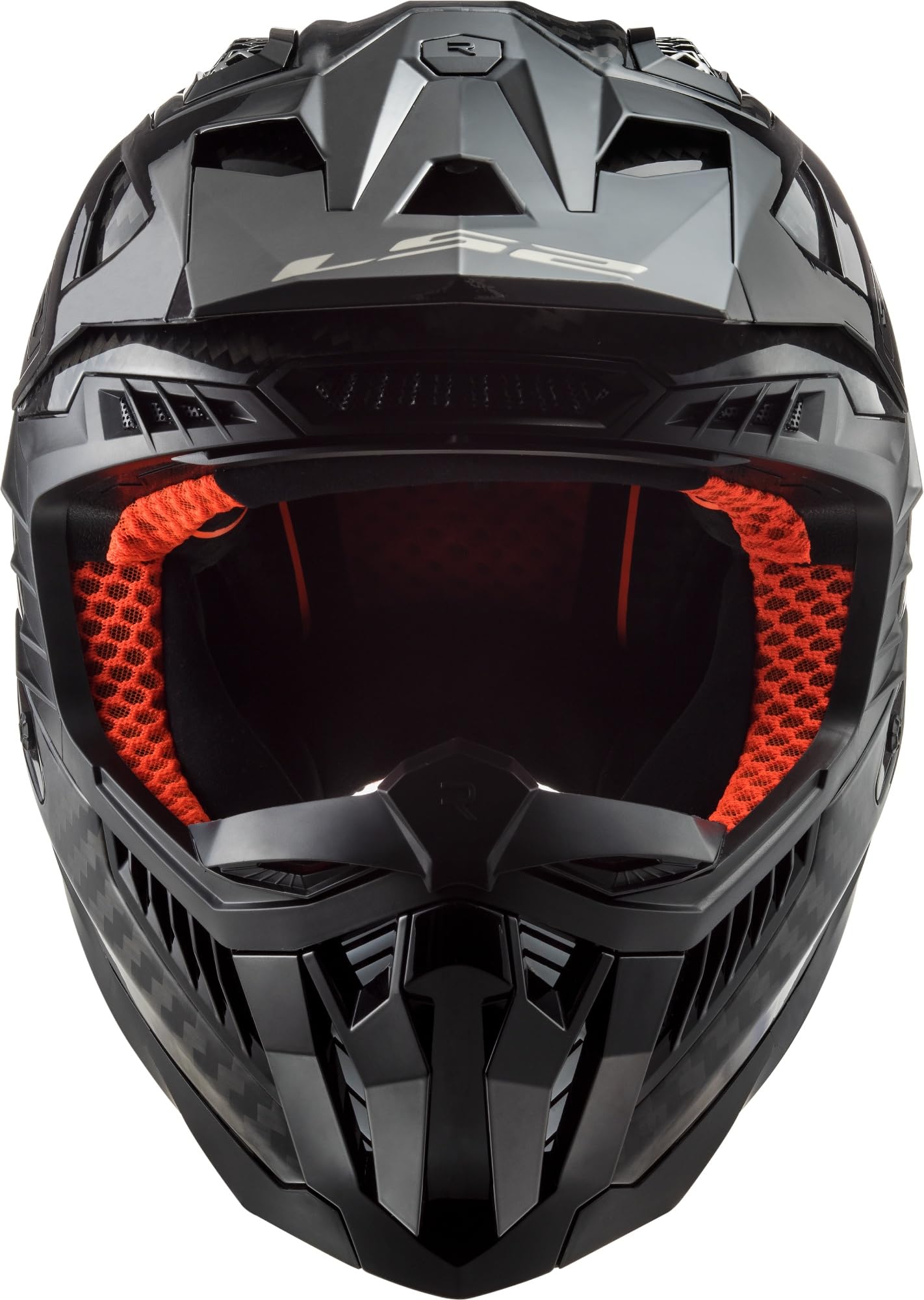 LS2, Casque Moto Cross MX703 X-Force Gloss Carbon, S | Ventilation optimisée