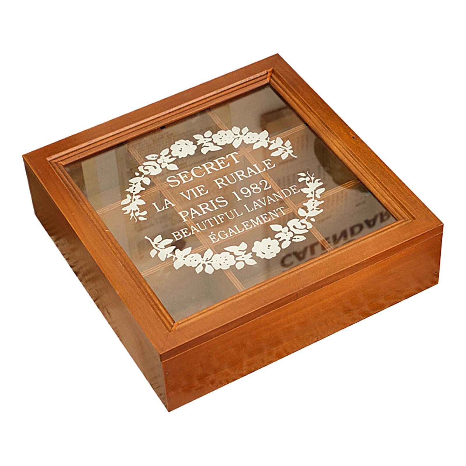 Boîte à bijoux en bois et boîte de rangement pour bracelets et montres