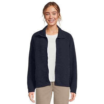 L.L.Bean Lakewashed Double Knit Full Zip Women