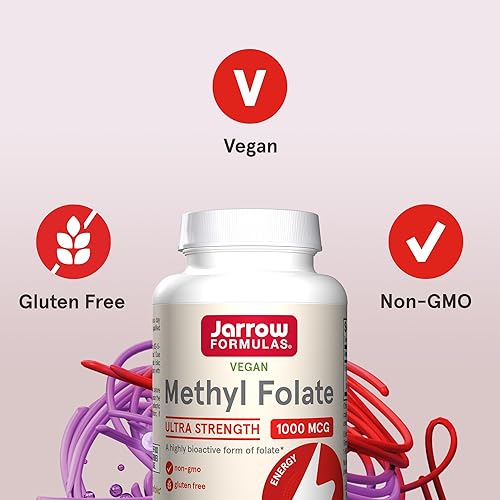 Miniatura 5 de Jarrow Formulas folato de metilo 5 MTHF 5M1000 1 1