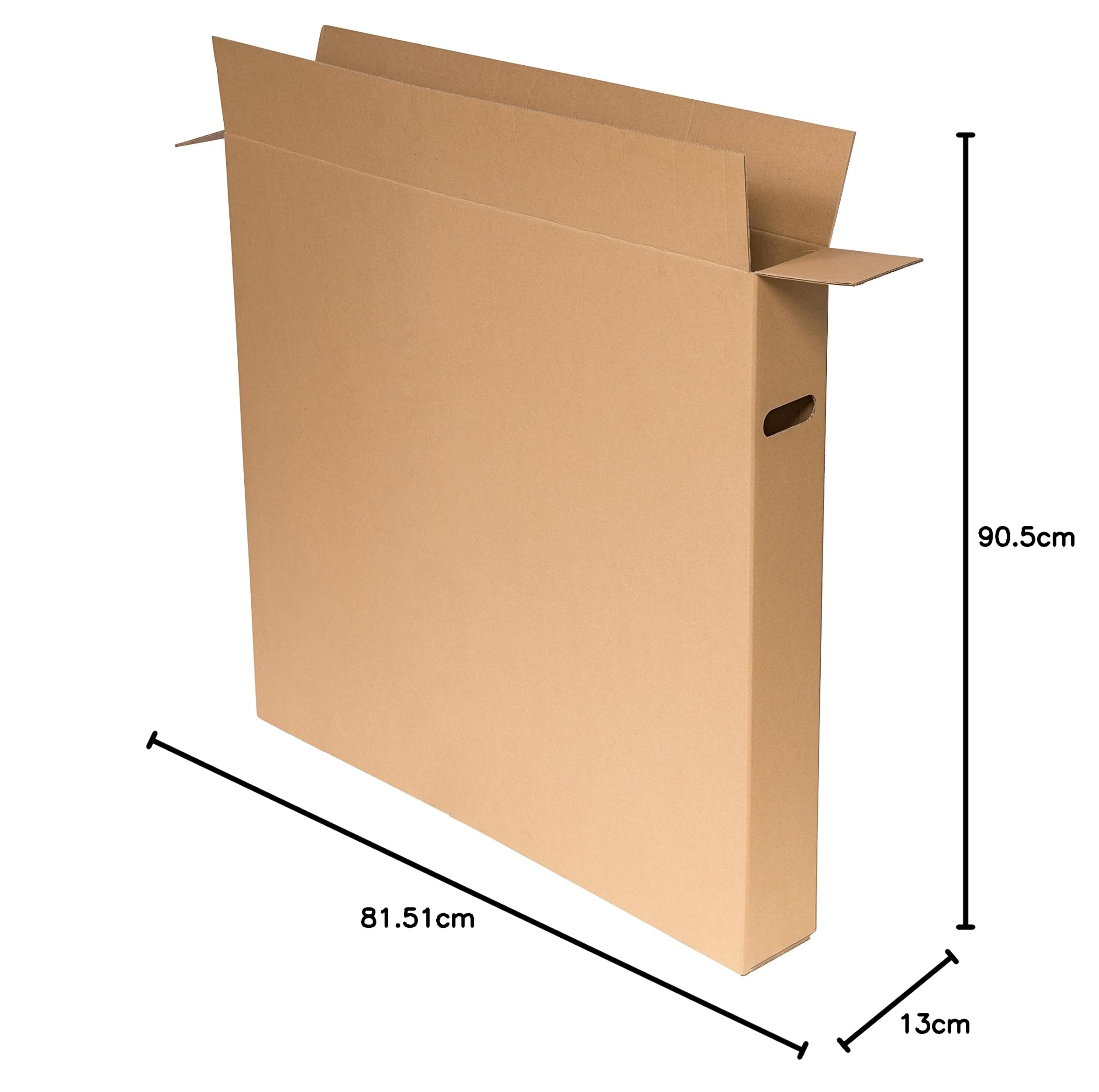 karton-billiger Caja de cartón para cuadros (900 x 120 x 800 mm, 15 unidades)