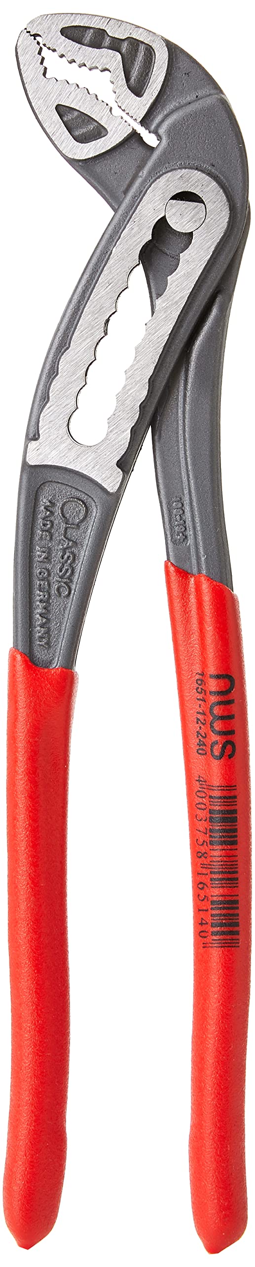 Nws1651-12-240-SB CLASSICPLUS WATERPUMP Pliers 240MM, Silver/Red