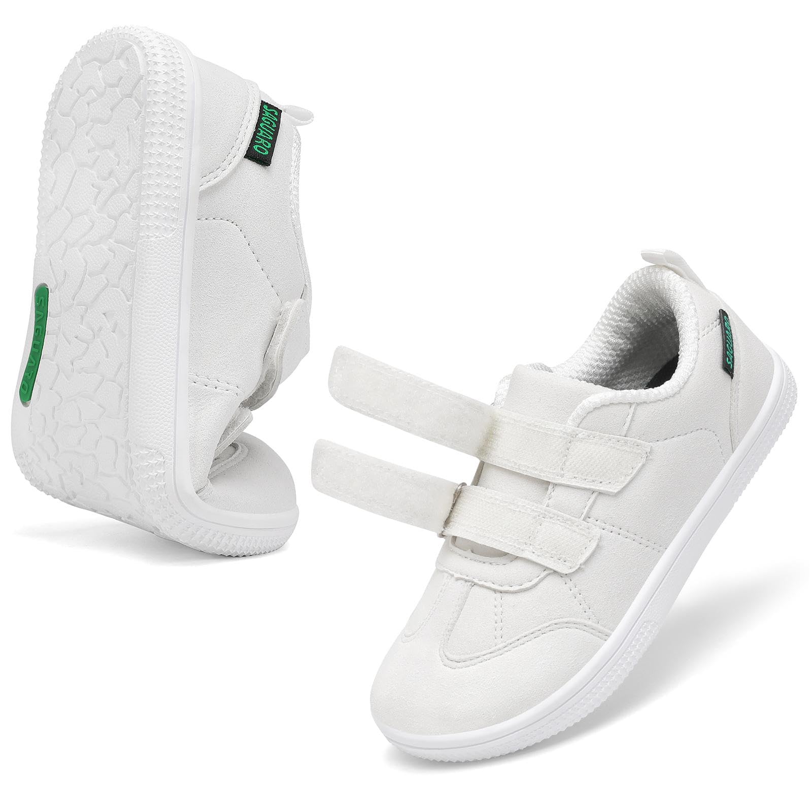 SAGUARO Kids Barefoot Shoes Minimalist Wide Toe Box Walking Shoes for Preschool and Daily Wear