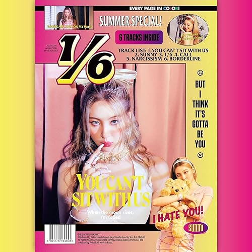 Sunmi One Sixth 16 3er Mini álbum CD+FotoBook+Certificado+Deco Pegatina+1p PhotoCard+Seguimiento Kpop sellado