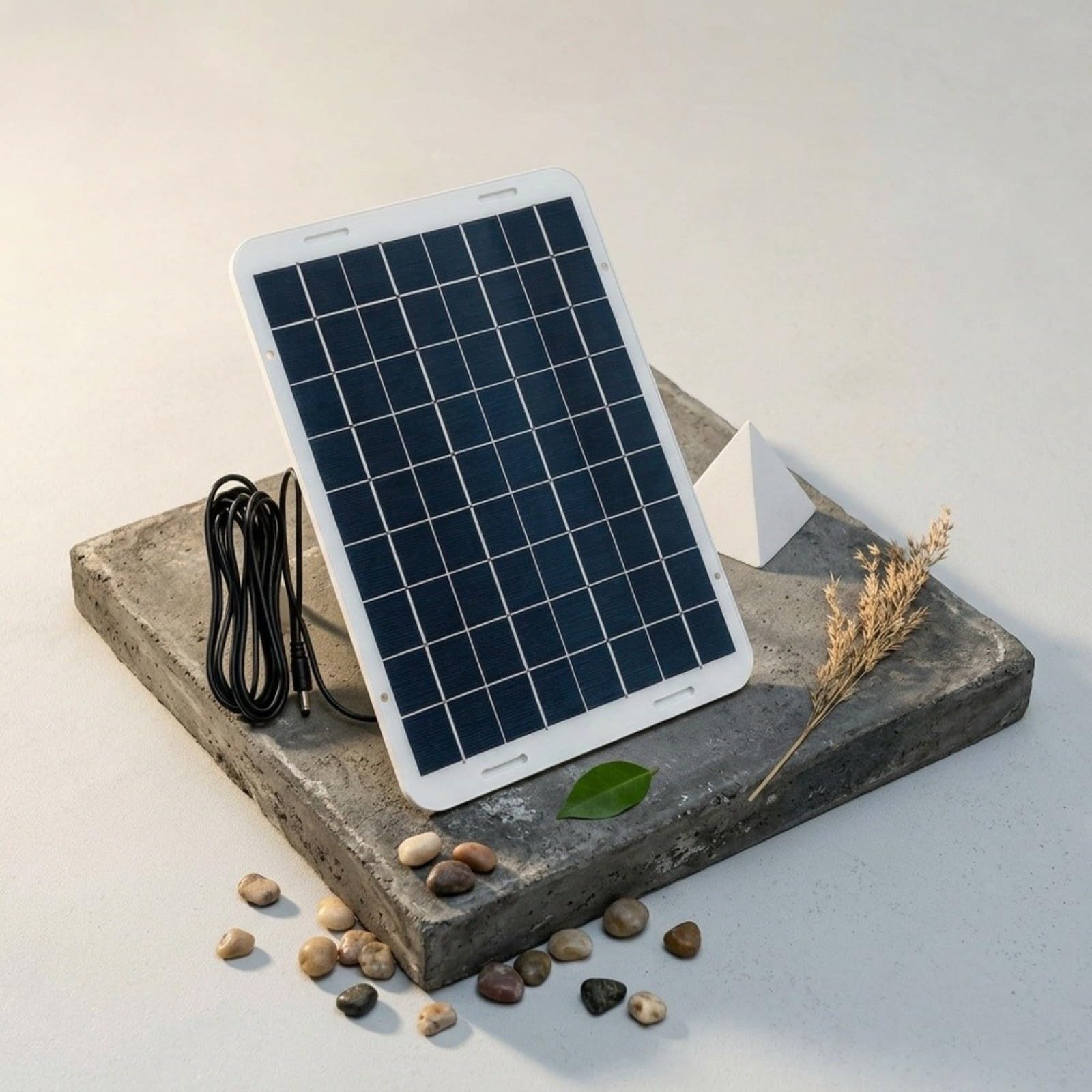 15W Solarladepanel für Überwachungskameras, wartungsfreies 18V Solarmodul mit DC5521 Anschluss, wetterfestes Ladegerät für außen, kontinuierliche Stromversorgung