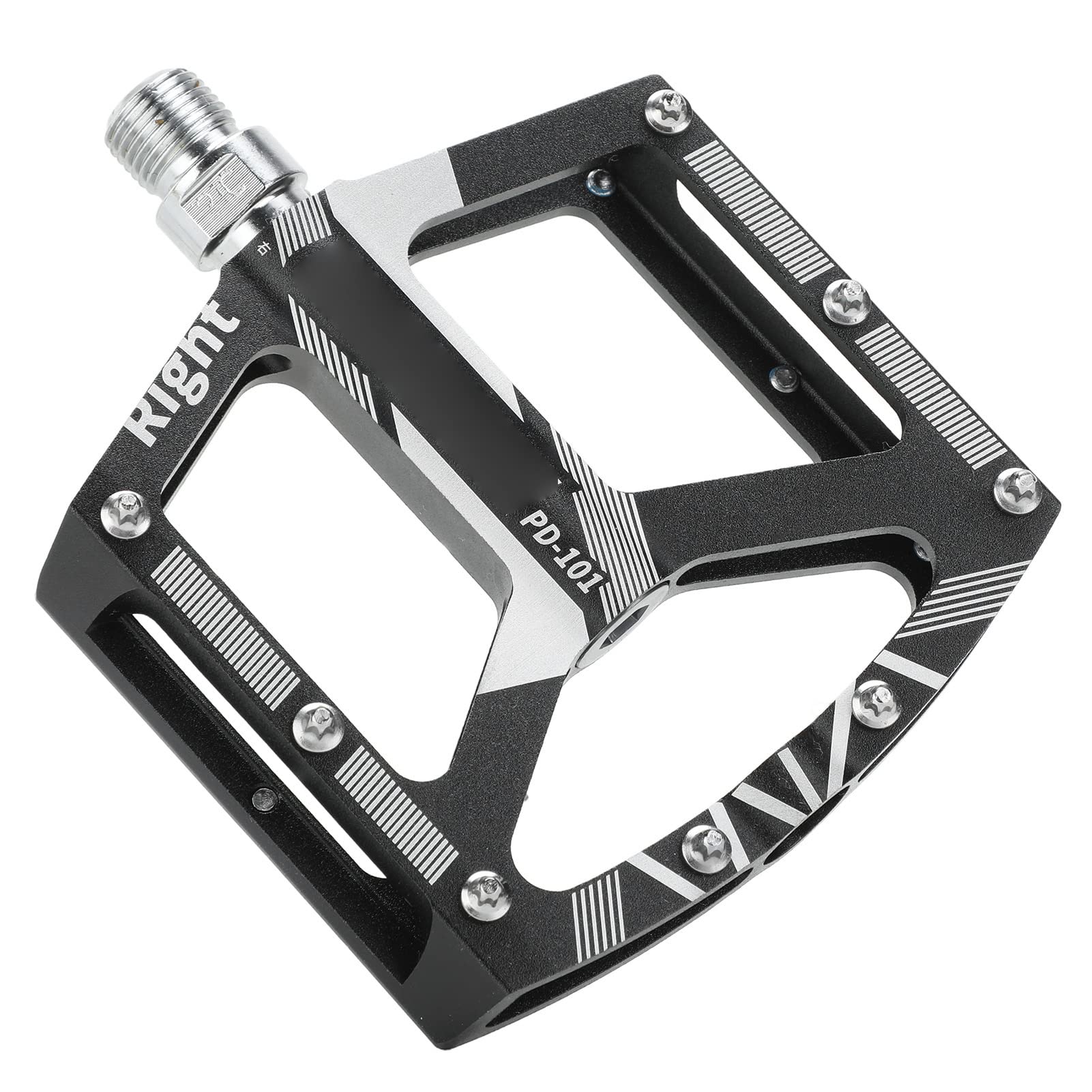 2 szt. Uniwersalny pedał do roweru górskiego zamiennik antypoślizgowe pedały łożyskowe ze stopu aluminium CNC (Black)