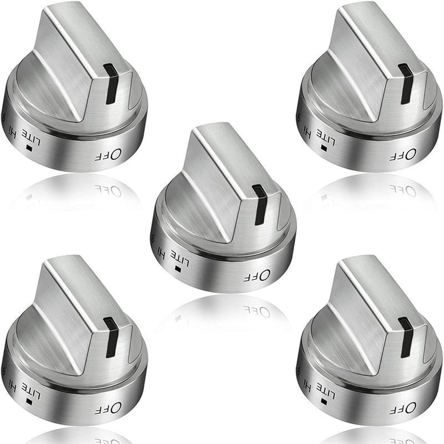 5Pcs WB03X24818 Stove Knob Replacement for JGBS66REK3SS JGBS66REK4SS AP5989029 PS11729081 Stove Accessories