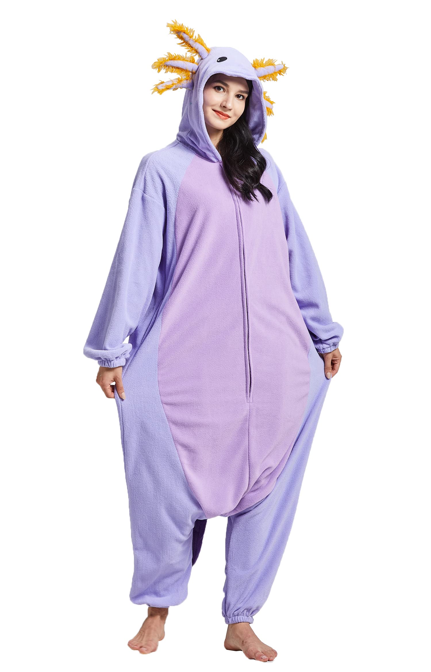 SAMGU Pigiama Animal Adult Unisex Carnevale Axolotl Cosplay Onesie Halloween Costumi Tuta Intero Loungewear Donna