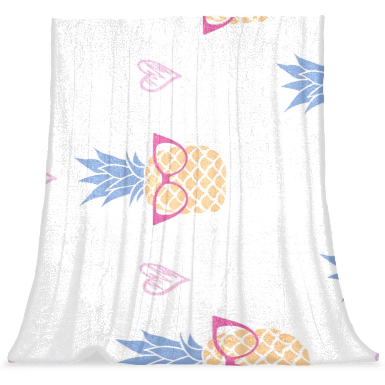 Couvre-lit ananas pour enfants couverture de lit douce et moelleuse pour garçons et filles