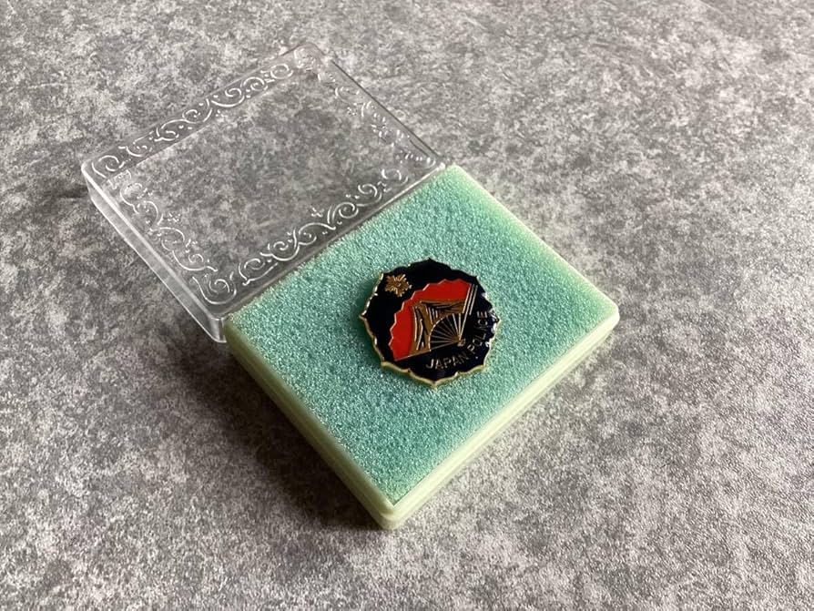 Amazon.co.jp: 警察グッズ 警察庁 旭日章 警察庁ピンバッジ