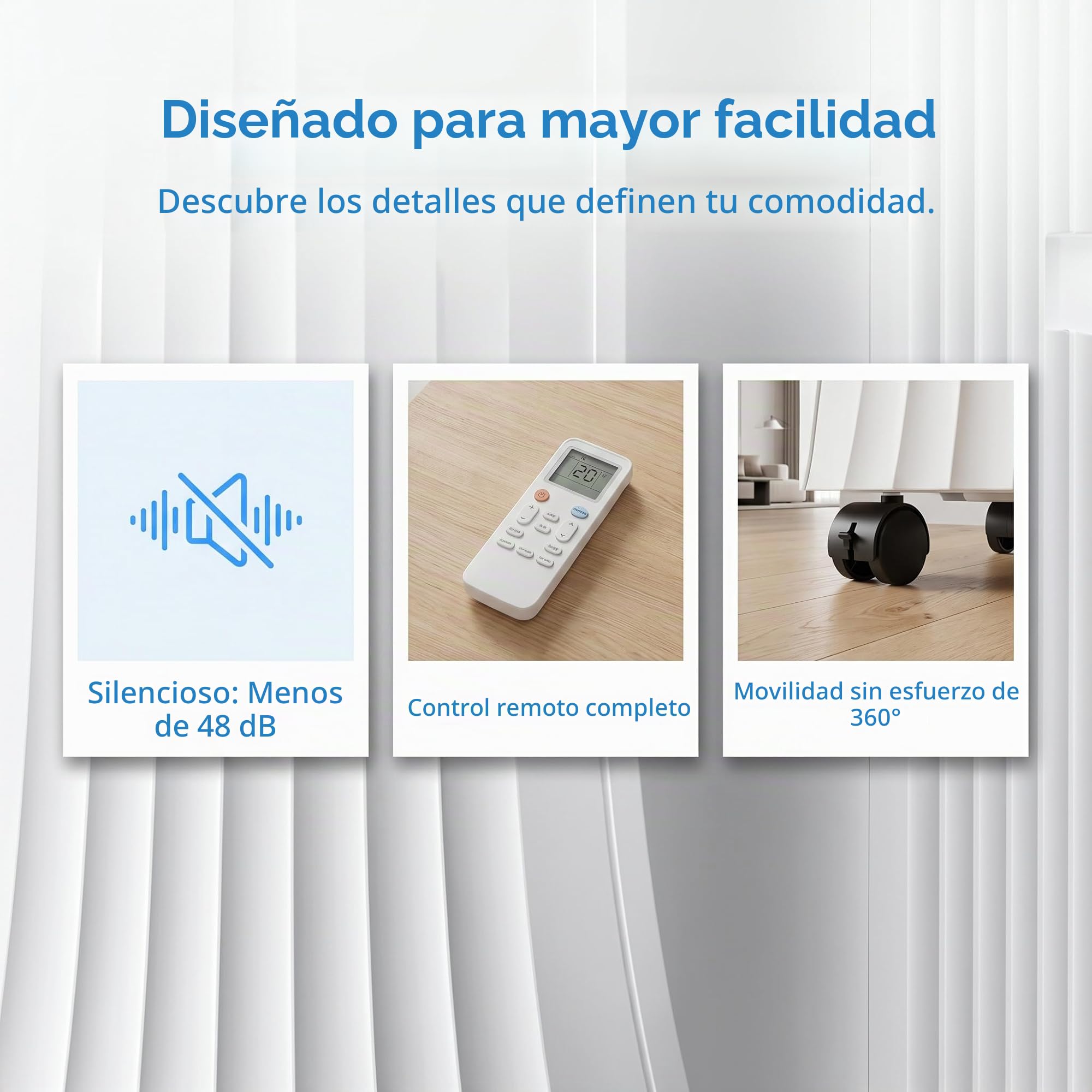 Aire acondicionado portátil de 12000 BTU, unidad de CA inteligente con ventilador y deshumidificador, refrigeración silenciosa para dormitorio y oficina, incluye kit de ventana