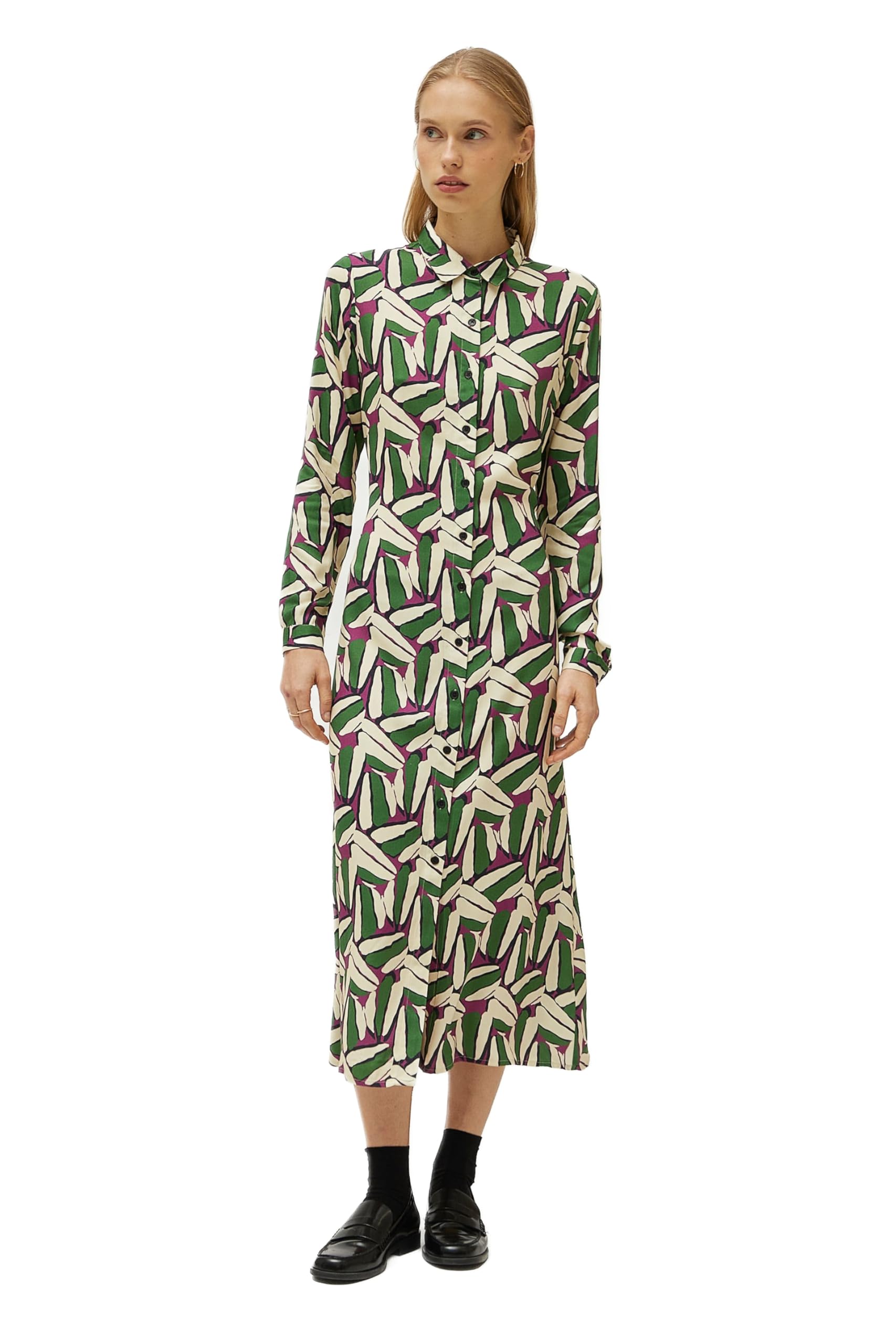 Compañía Fantástica Women's Green Compania Fantastica Geometric Print Midi Dress