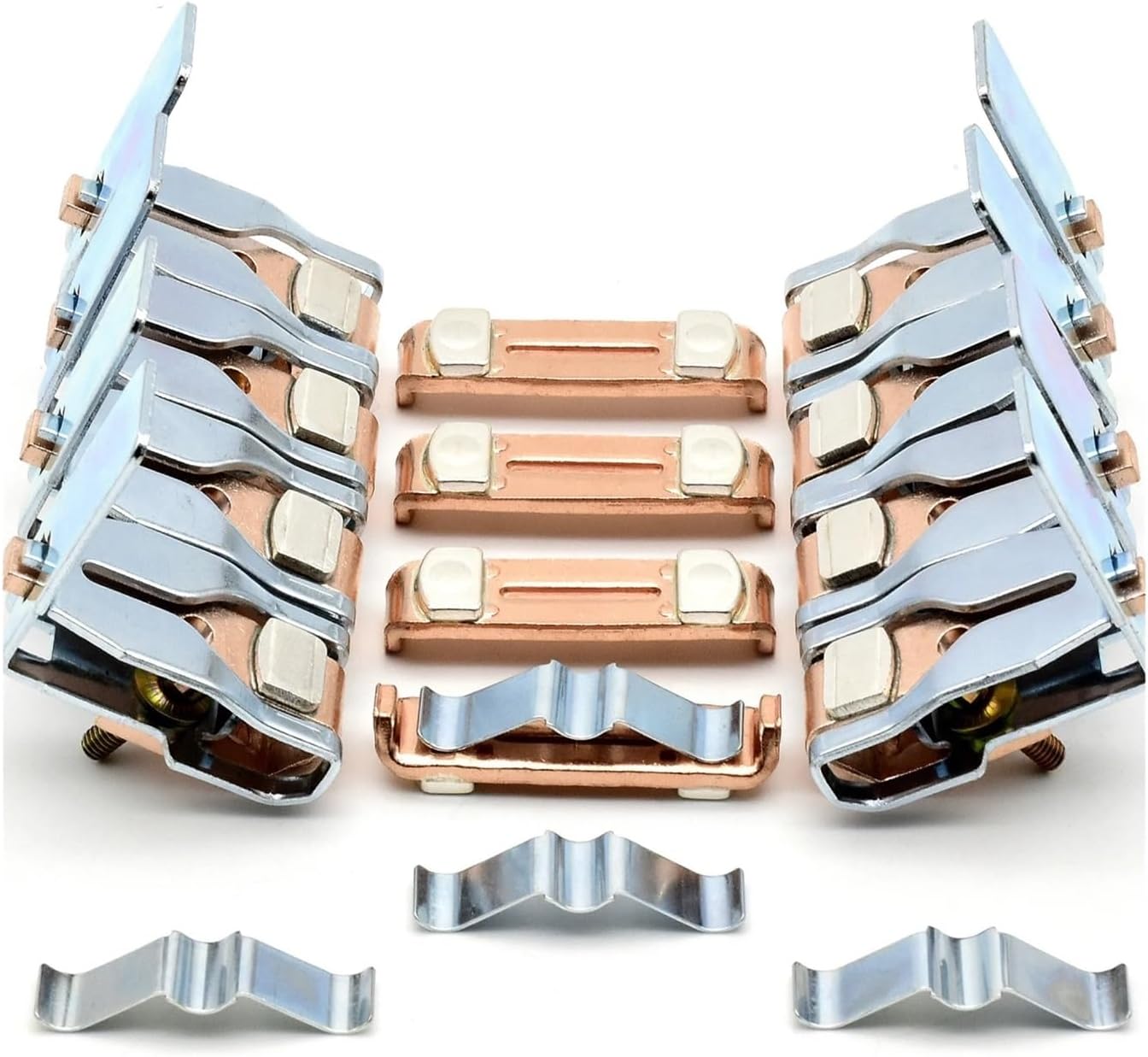Main Contact Kit for NC2-1504 NC2-1154 Contactor Contacts Fixed and Moving Contacts Contactor Accessories Spare Parts(NC2-1504 Grade A)