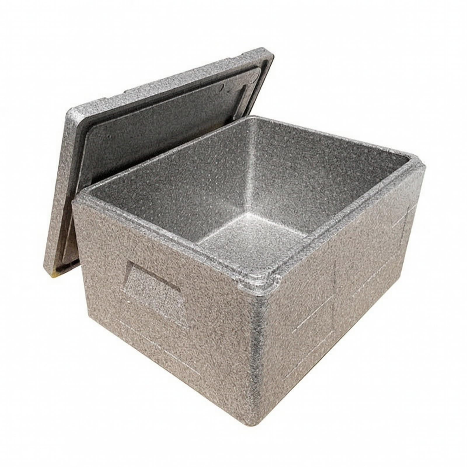Contenedor Aislado con Tapa | Gran Capacidad, Resistente, Nevera Portátil, para actividas Al Libre, Gris, 108L