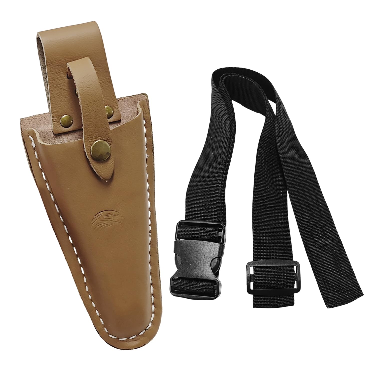 RNFKSU 1 Piece Of Brown Tool Bag And 1 Piece Of Belt, Tool Storage Waist Bag, Portable And Durable Storage Bag, Suitable For Storing Gardening Pruning Pliers And Scissors.