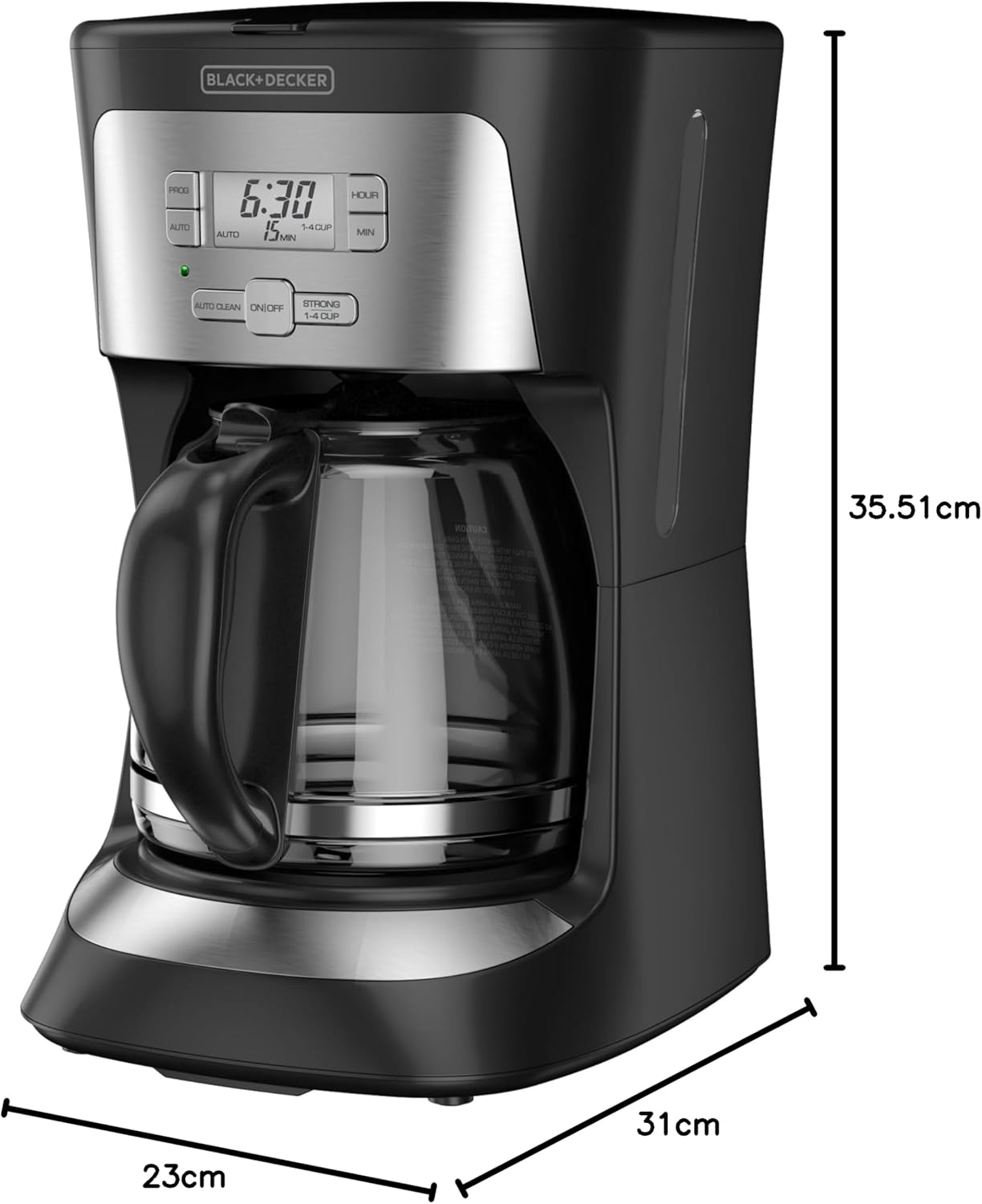 BLACK+DECKER CM2020B 12-Cup* Programmable Coffeemaker, Black 4 71N6YM+r nL. AC SL1500