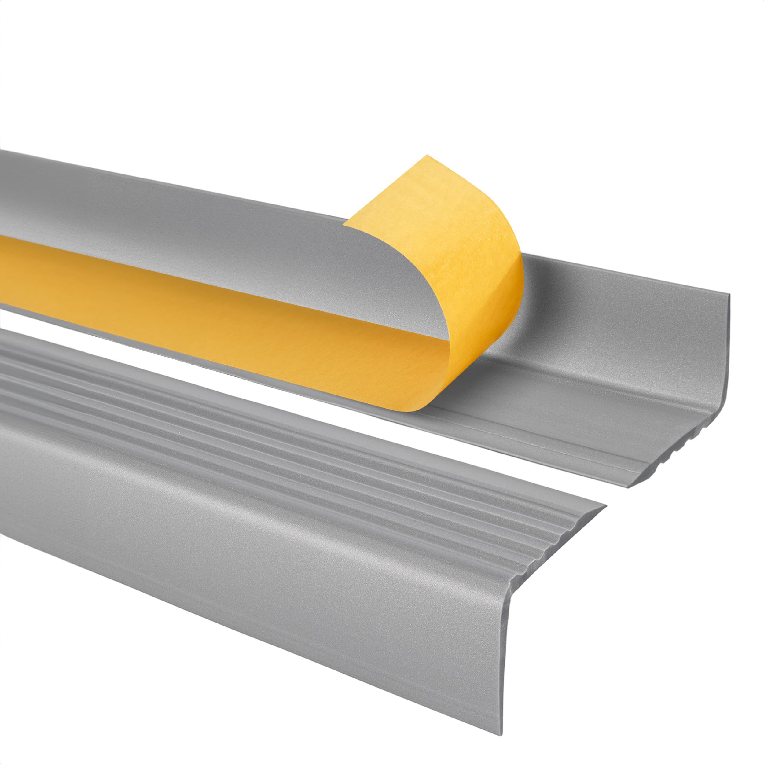 Quest Stair Nosing PVC 50 x 42 mm Anti-Slip - Silver, 110 cm โ image 1