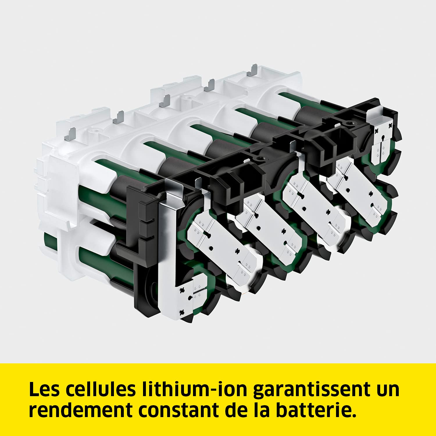Kärcher 18 V Set Battery Power 18/25, Batterie 18 V/2,5 Ah Chargeur Rapide, Lithium-Ion, Temps de Charge 100% en moins d'1h30, pour Outils Plateforme 18 V
