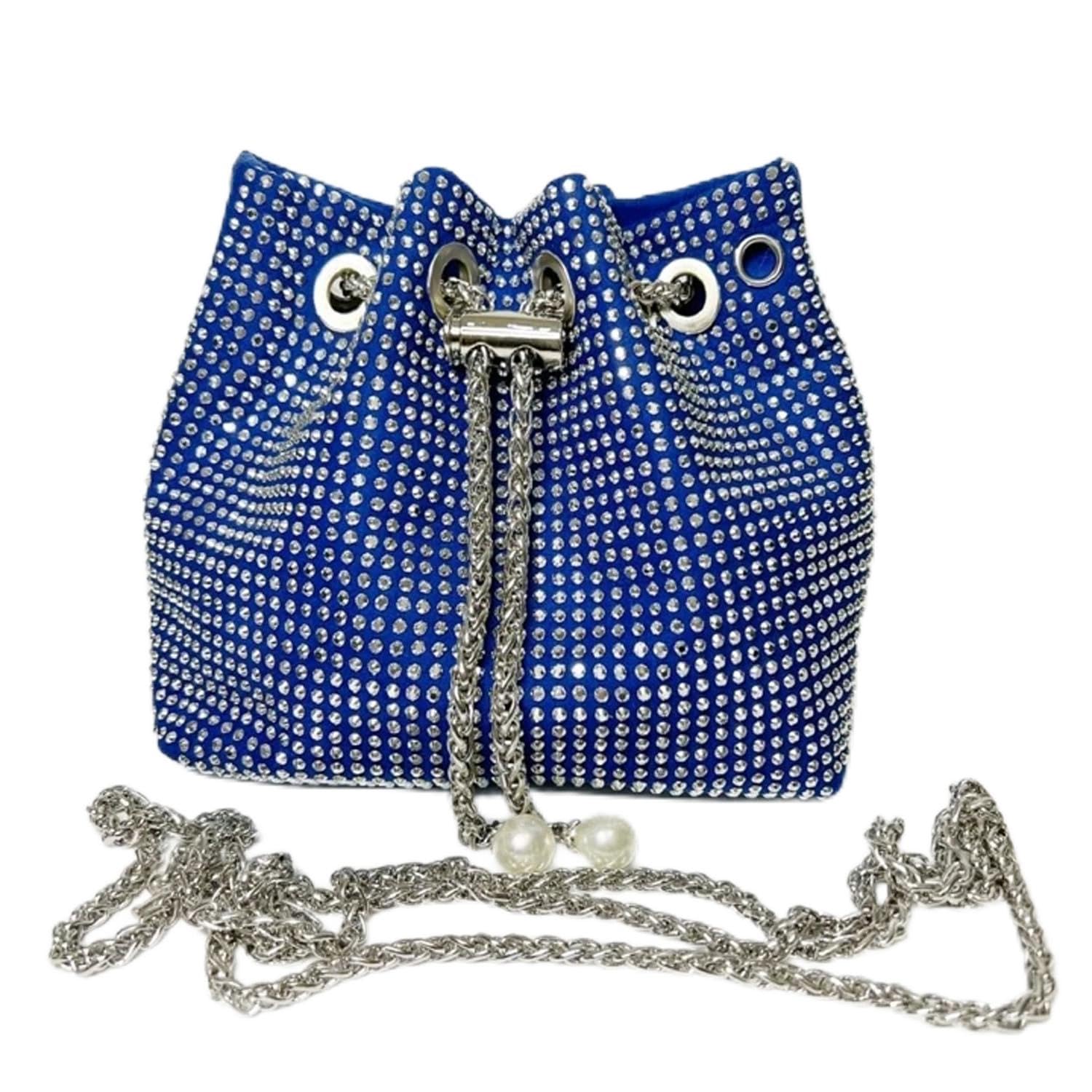 INKMILAN Crystal Rhinestone Bucket Crossbody Party Bags for Women with Glittered Sling Chain | Perfect for Parties, Wedding, Prom (B0CLY3C1LD) Amazon Price History, Amazon Price Tracker