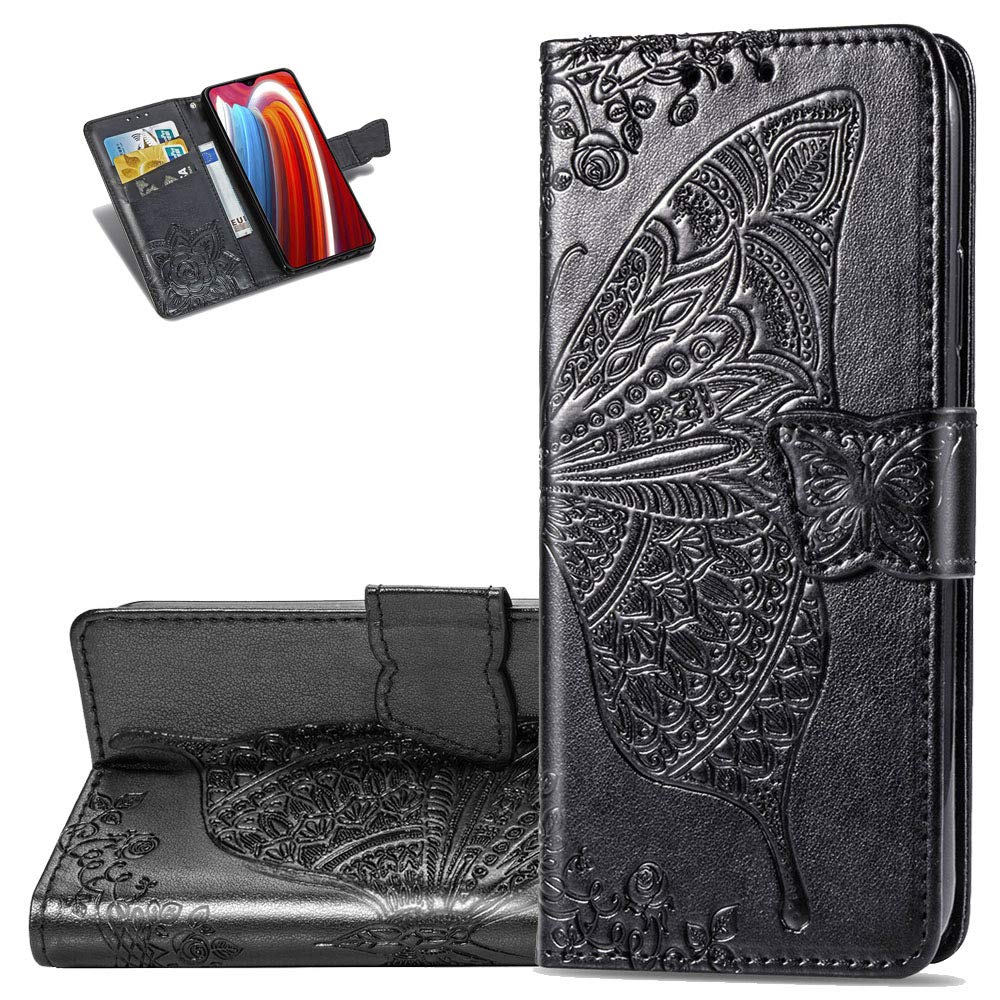 Asdsinfor Galaxy A21S Case Stylish Advanced Embossing Wallet Case Credit  Cards Slot with Stand for PU Leather Shockproof Flip Magnetic Case for