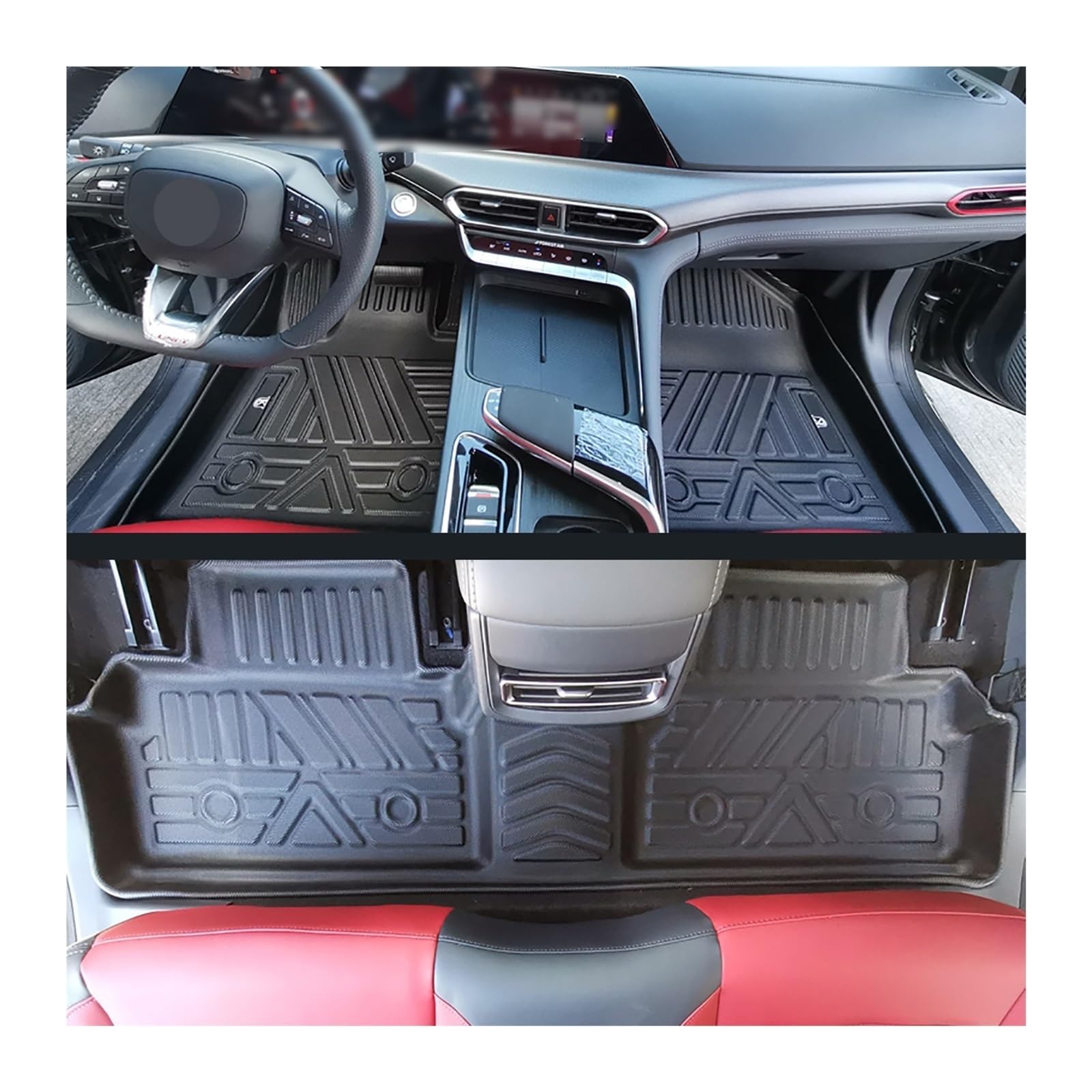 TECER Car Floor Mats Trunk Pad Compatible with Changan UNI-T All-Weather Waterproof Accessories TPE Left Hand Driving LHD — view 6
