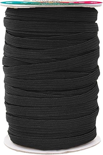 Miniatura 71 de Mandala Crafts - Rollo de cordón elástico plano para costura y manualidades Beige