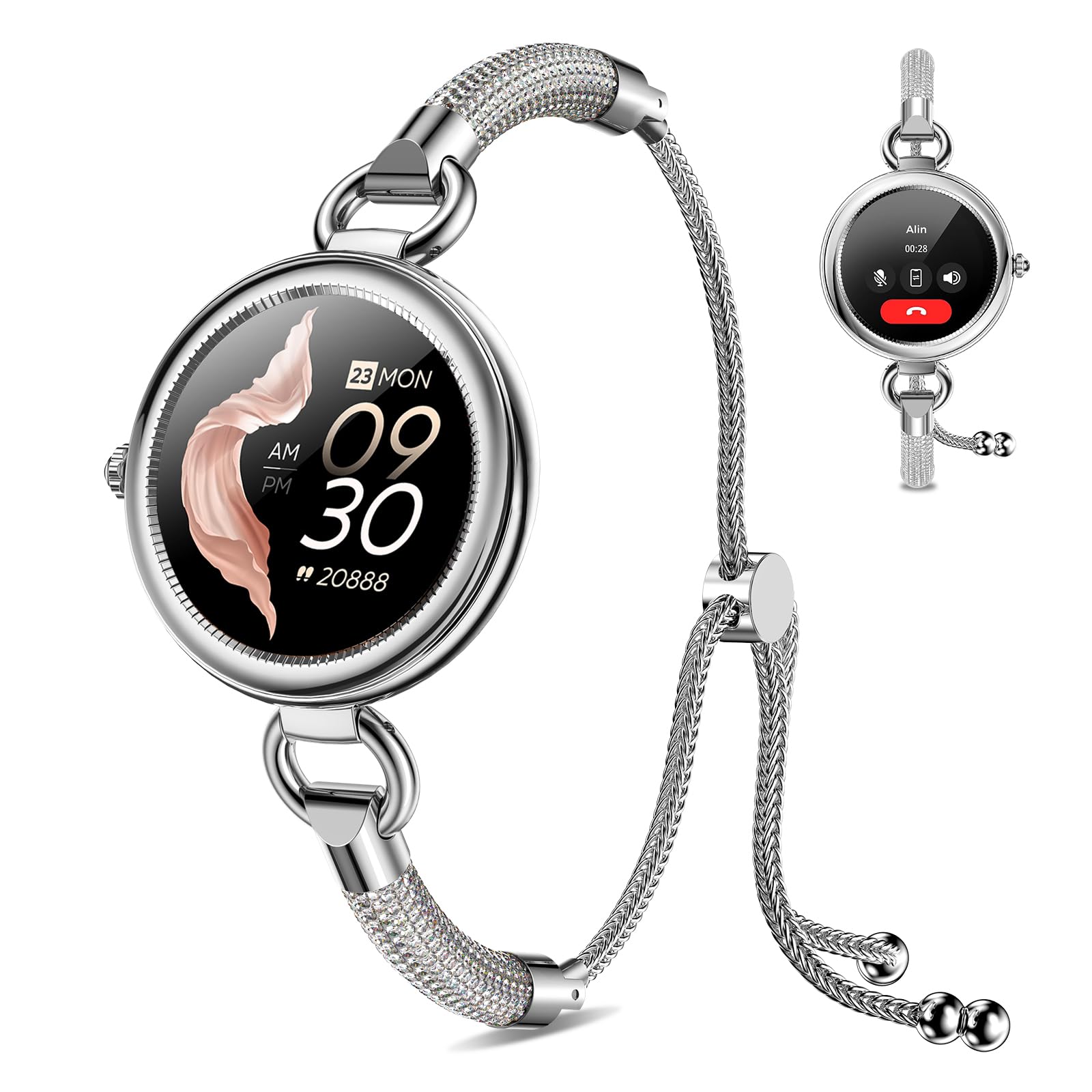 Smart Watches for Women, 1.19" AMOLED, IP68, iOS/Android