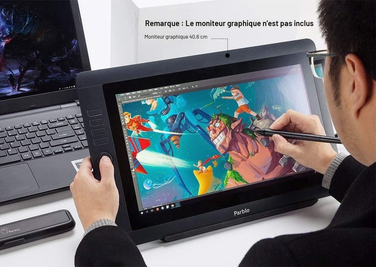 Parblo PR 100 Support de tablette universel pour tablette graphique, multi angle réglable