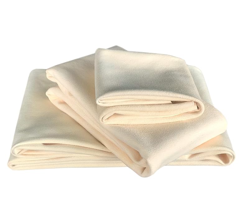 Camurça Natural de Couro de Carneiro para Secagem Automotiva SHEEPSKIN ELITE, 3 Peças com 7,25 pés² (0,67 m²) no Total