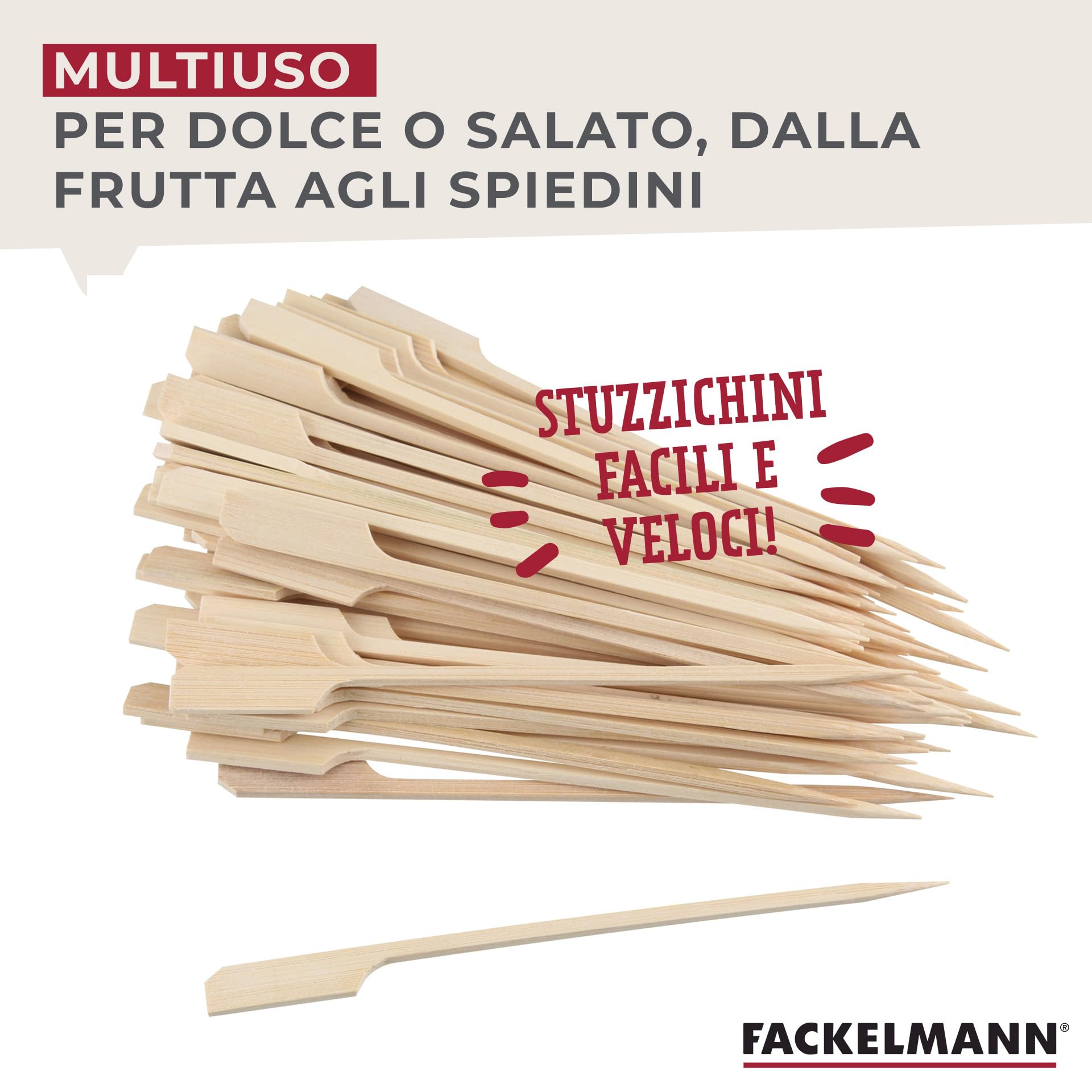 Bastoncini In Legno Per Finger Food - Set Da 50 Pezzi | Spiedini Per Antipasti, Tartine E Party | Ideali Per Feste E Eventi - Foto 8