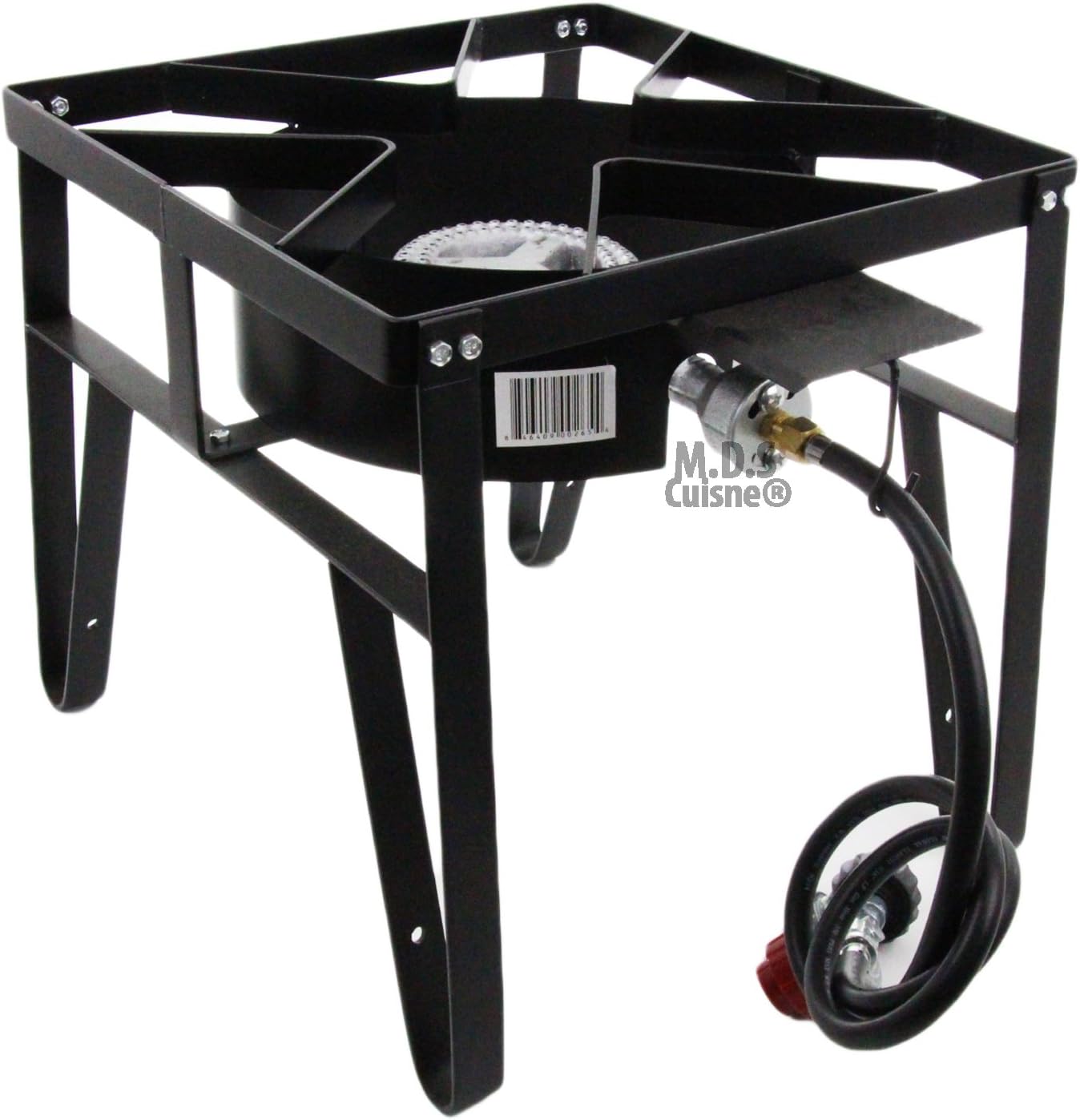 Single High Pressure Gas Burner Square Patio Outdoor Stove Propane Camping Heavy Duty