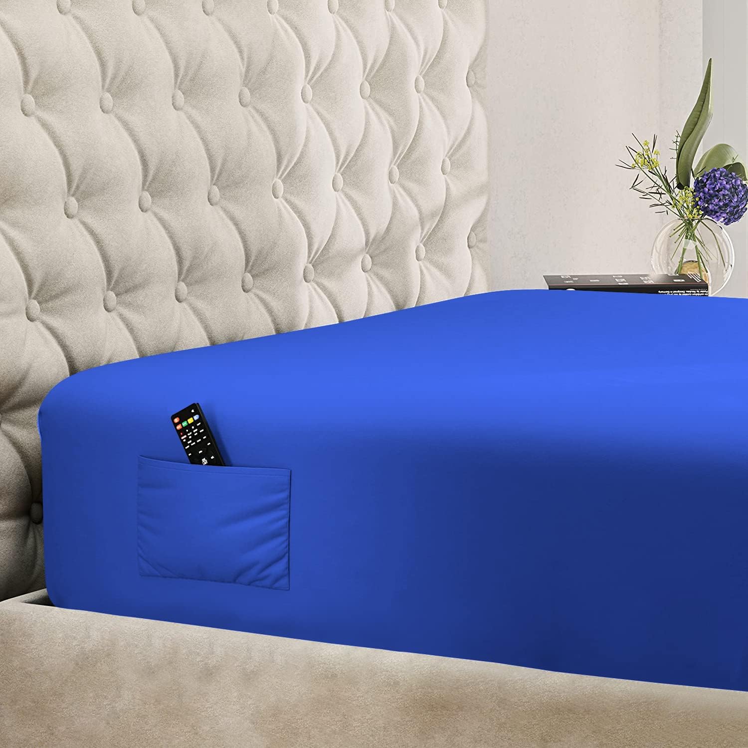 NG Linen Luxury 9x7 Inch Side Pocket Fitted Sheet 8 Inch