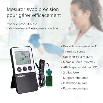 Traceable Fridge/Freezer Digital Thermometer with Bottle Probe