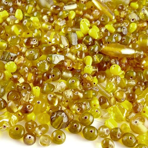 Miniatura 6 de The Crafts Outlet 8 oz  7.90 oz Granos de vidrio de 6 a 0.472 in con formas y tamaños variados, color azul rey