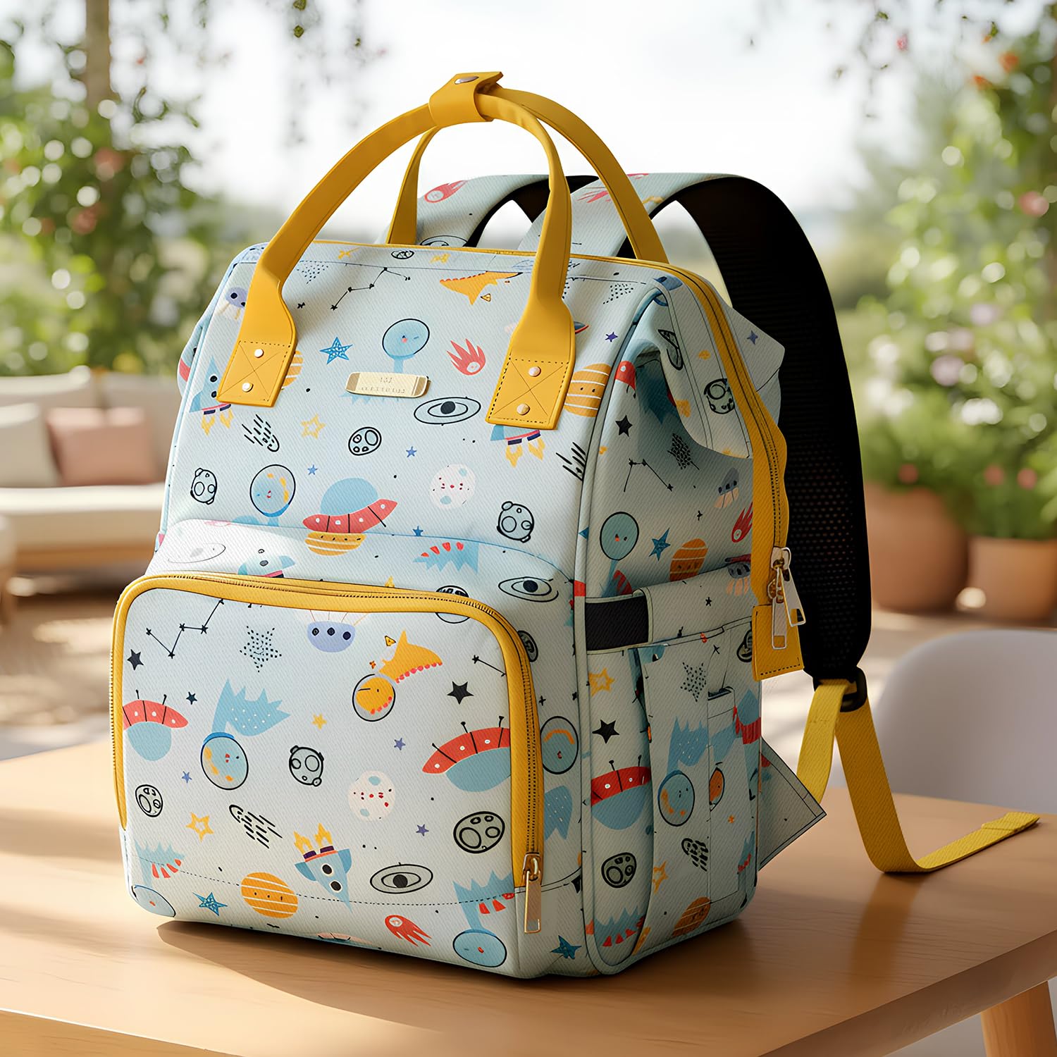 StarAndDaisy Diaper Bag for Mothers for Travel/Diaper Bags for Mom with Multiple Pockets, Baby Bag for Mother Travel 26L Capacity with 3 Double Insulated Pockets- Dinosaur Print