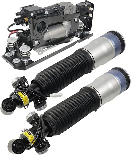 Miniatura 6 de Amortiguadores de aire trasero izquierdo y derecho con EDC 37126791675 + bomba de compresor de suspensión neumática 37206784137 repuesto para BMW