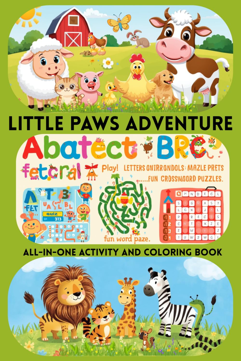 Little paws adventure: All-in-one activity and coloring book