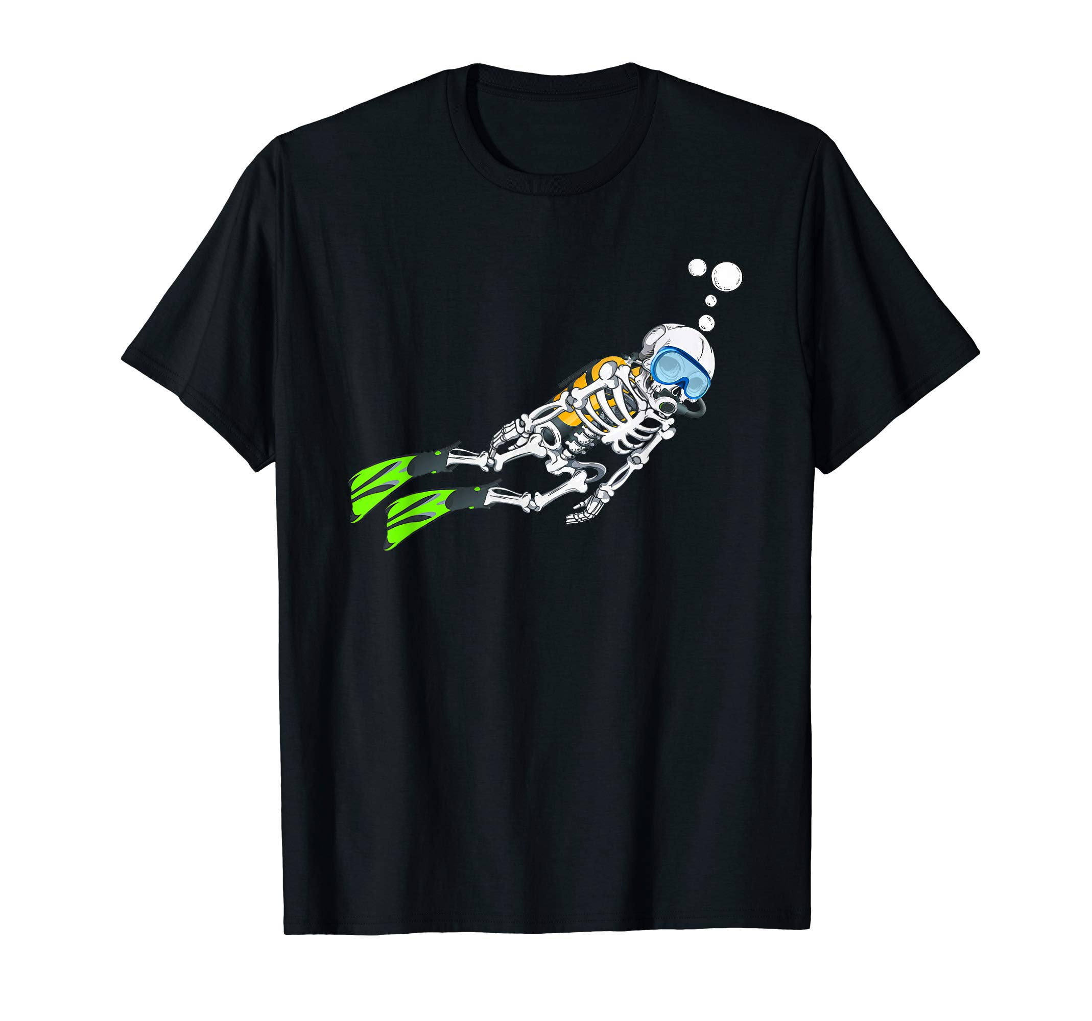 Skeleton Scuba Diving Halloween Diver T-Shirt