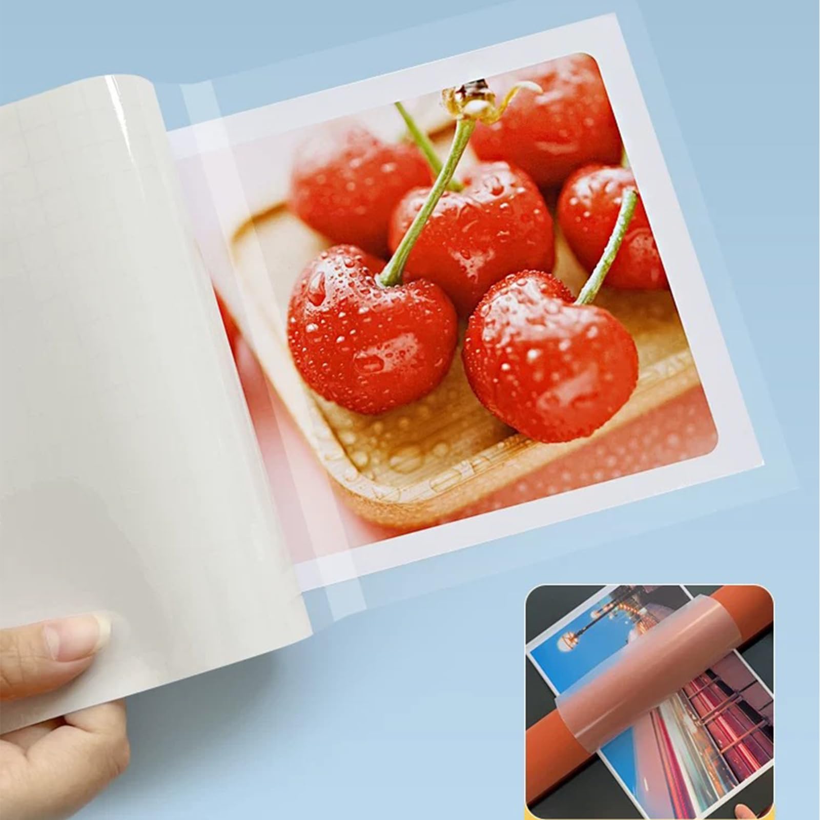 Leliafleury 10Pcs A4 Laminating Pouches Glossy Cold Lamination Film Self Sealing Laminating Sheets for Photos Documents - Image 3