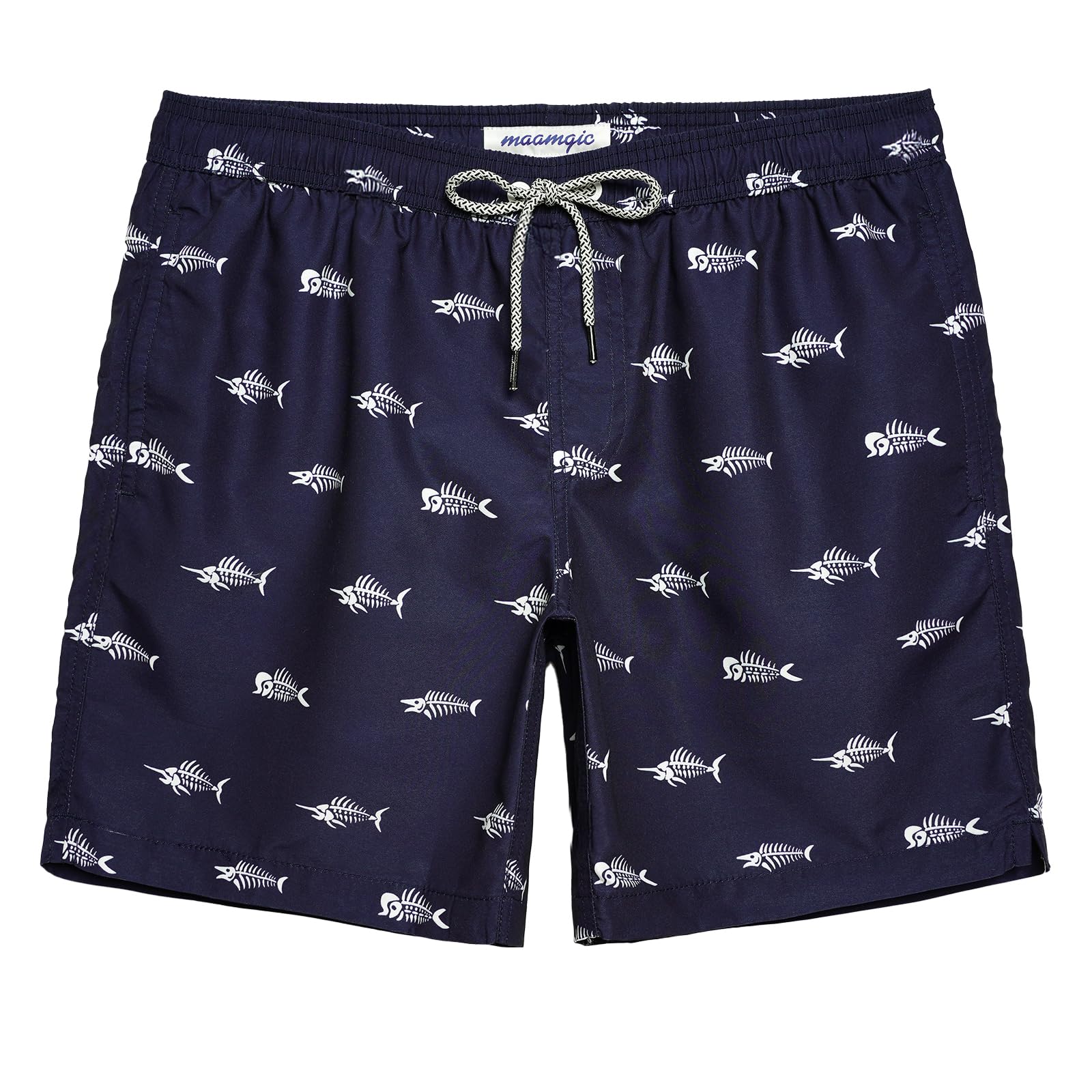 maamgic Mens Slim Fit Swim Shorts Swim Trunks 7 inch Quick Dry Mens Bathing Suits with Mesh Lining