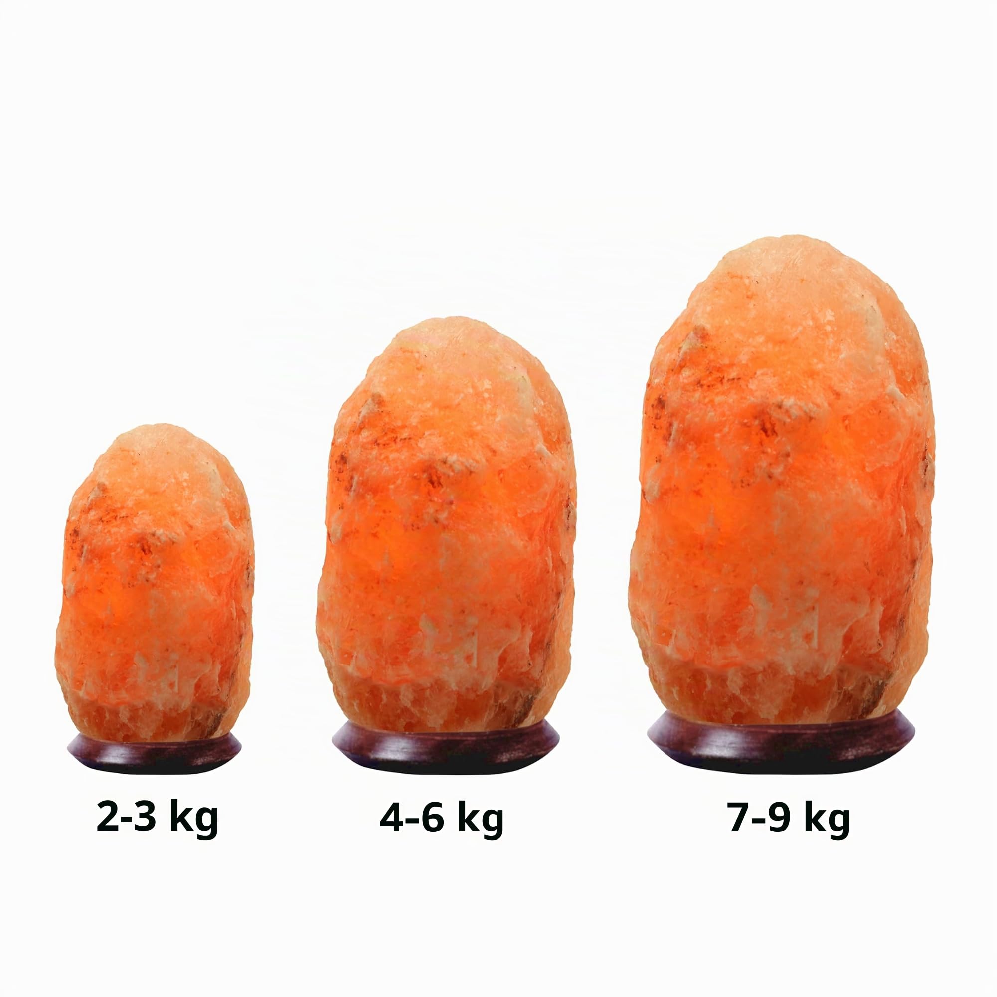 HAF Rosa Salzlampe Planet 3 kg aus echtem Kristallsalz | Salzkristalllampe in Naturform | Salzsteinlampe auf Holzsockel aus der Salt Range Punjab | Dekorative Nachttischlampe für Wellness & Meditation