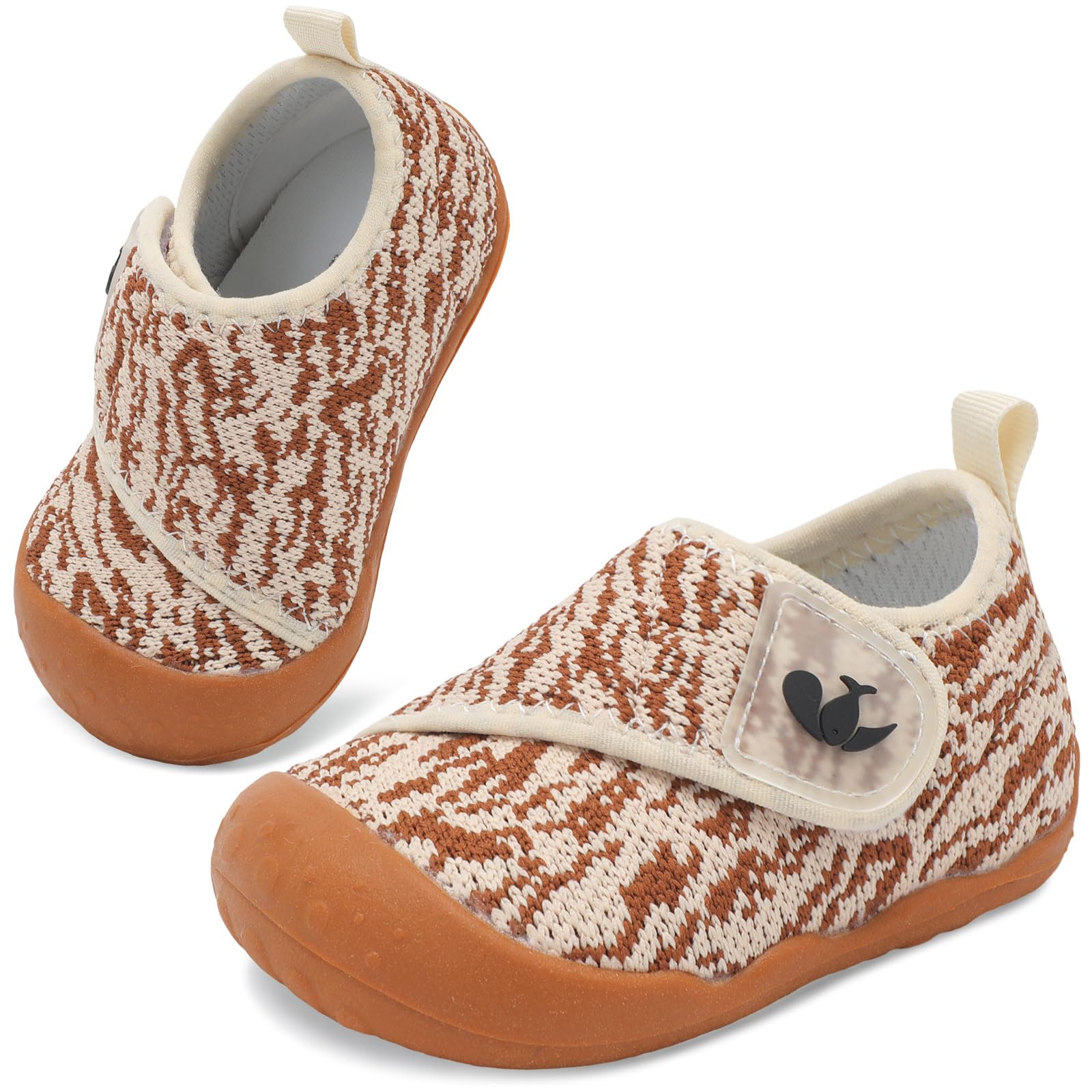 FEETCITY Baby First Walking Shoes Wide Baby Shoes Infant Sneakers Newborn Crib Shoe Barefoot Lightweight Slip On Shoe